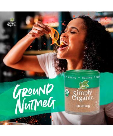 Simply Organic Ground Nutmeg | Certified Organic Spices | 0.53 oz - Buy Online on GoSupps.com