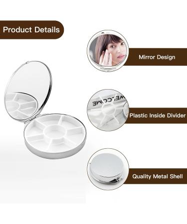 Weekly Pill Case & Vitamin Organizer | Portable 7-Day Medicine Planner | Floral Design Gift - Buy Online on GoSupps.com