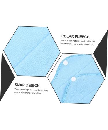 Beavorty Women's 6-Ply Reusable Menstrual Pads | Polarfleece Washamm Fabric Panty Liners | Eco-Friendly & Comfortable - Buy Online on GoSupps.com