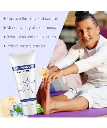  FLLUOUZH Soothing Cooling Gel Relieving Body Gel Fast Acting Clear Pain Relieving Instant Cooling Fast Absorbing Bread Extra Strength for Knees Lumbar Neck Hands 3pcs - Buy Online on GoSupps.com