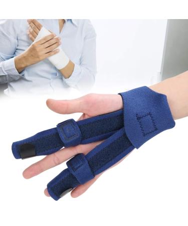 YUYTE Two Fingers Splint Adjustable Support Protective Correction Brace for Broken Fingers Injuries Arthritis Finger Tendonitis and Pain Relief