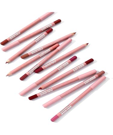  ZHUMCCY Lip Pencil Set 12 Long-Lasting Matte Natural Creamy Cosmetic Colors - Makeup Lip Pencils For Home Day Night Evening Wedding Winter Autumn Spring Office - Buy Online on GoSupps.com