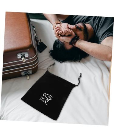 Healeved 10 Pcs Storage Bag Barber Drawstring Bag Drawstring Closure Cover Travel Hair Gym Bag Black Velvet 26x23cmx5pcs Blackx5pcs - Buy Online on GoSupps.com