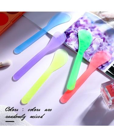 Patelai 50pcs Disposable Cosmetic Spatula - Makeup Frosted Tip Tools for DIY & Sampling - Plastic Cream Scoop & Mask Spoon in Random Colors - Buy Online on GoSupps.com