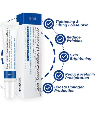 DUBUSH Japan Neck Collagen Whitening Cream Neck Hydrolyzed Collagen Neck Cream Dark Spot Repair Cream Dark - Buy Online on GoSupps.com