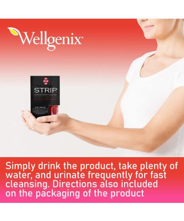 Wellgenix Strip Body Cleanser- Extra Strength Detox Drink 1oz Fruit Punch - Quick Flush Cleanse for Same Day Toxin Rid - Pack of 1 - Buy Online on GoSupps.com