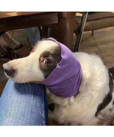 YolentQuiet Ears 2PCS Dog Ear Covers for Anxiety and Noise Protection - Gray+Purple - Medium to Large Dogs - Buy Online on GoSupps.com