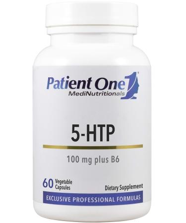 Patient One 5-HTP 100 mg with Vitamin B6 | Supplement to Support Stress Management Mood and Sleep* | Enhanced Synergy | 60 Capsules