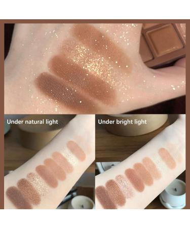 EONFAVE Chocolate Eyeshadow Palette 9 Colors Brown Makeup Palettes Nude Tint Long Lasting Shine Matte Travel Size for Women and Girls - Buy Online on GoSupps.com