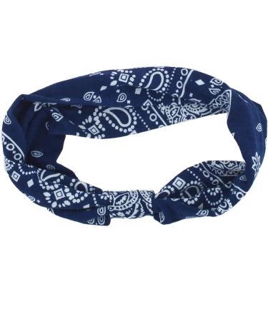 LUX ACCESSORIES Red Blue Chequered Paisley Hair Bandana Headwear - Buy Online on GoSupps.com