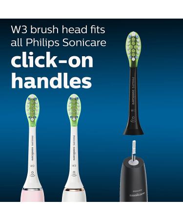 Philips Sonicare W3 Premium White Replacement Toothbrush Heads - Black (4 Pack) - Buy Online on GoSupps.com