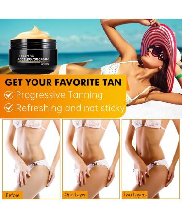 100g Tanning Accelerator Cream | Long-Lasting Rapid Tan for Sun-Beds & Outdoors | Natural Ingredients | 100g (Pack of 1) - Buy Online on GoSupps.com