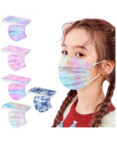 50pc Kids Disposable_Mask 3 Ply Kids Face_Masks for Protection Anti Dust Face Mouth Filter Tools for Children School