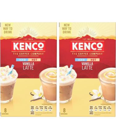 Coffee Multipack With 2x Kenco Vanilla Latte Iced/Hot Instant Coffee 162.4g 8 per pack - Kenco Hot/Iced Coffee On the Go Instant Coffee Sachets - Buy Online on GoSupps.com
