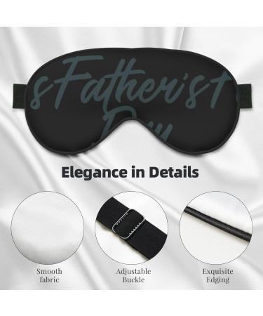 Happy Father's Day Sleep Mask - Adjustable Double-Sided Soft Eye Covers for Comfortable Sleep & Reduced Eye Edema - Buy Online on GoSupps.com