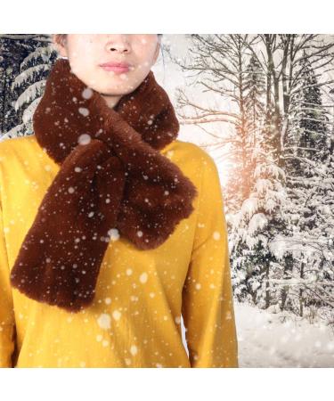 Value WF heated scarf USB heating electrically heated scarf heated scarf for men and women neck heating pillows for neck pain in cold weather gift idea for family brown
