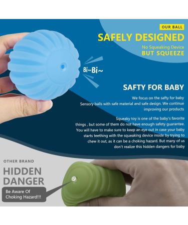 ROHSCE 6pcs Baby Textured Multi Ball Set - Soft Infant Sensory Massage Balls for Developmental Play - Buy Online on GoSupps.com