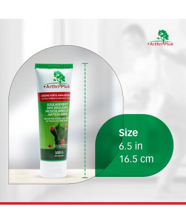 ARTHRI-PLUS Natural Pain Relief Extra Strength Analgesic Cream - Long Lasting Topical Pain Reliever - Backache Headache Arthritis Muscle and Joint Relief (Pack of 1-100 g) 100 g (Pack of 1) - Buy Online on GoSupps.com