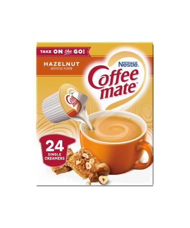 Nestle Coffee mate Creamer Liquid Singles Hazelnut 24 Count (Pack of 4)