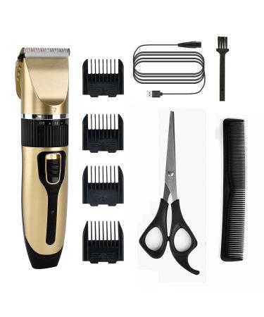 Cordless Pet Grooming Clippers Professional Pet Hair Clippers Detachable Blade with 4 Comb Guides for Small Medium & Large Dogs Horse Cats and Other House Animals Pet Grooming Kit