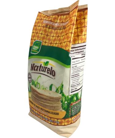 NATURELO 1kg Nixtamalized Cornmeal - 100% Natural Corn Harina de Maiz Nixtamalizado - Buy Online on GoSupps.com