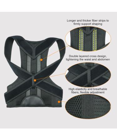 GUANGLU Back Straightener Posture Corrector - Adjustable Shoulder Brace Upper Back Support Belt | Training Belts Back Support Straightener Breathable Soft Posture Support Brace for Women Teens - Buy Online on GoSupps.com