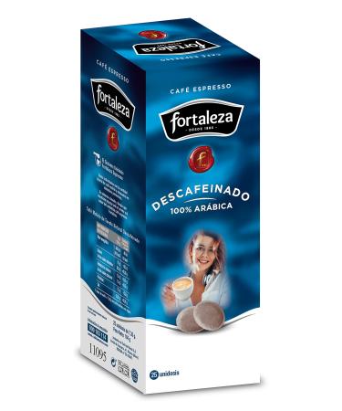 Fortaleza FORTALEZA Coffee - Decaffeinated Coffee Capsules ESE System 44 - Pack of 25 - Total 25 single-dose capsules