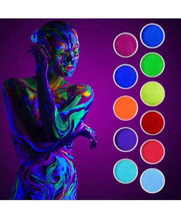 MEICOLY Neon Green Face Paint - Water Activated Glow in the Dark Washable & Non-Toxic Body Paint (1.05oz) - Perfect for Festivals & Parties - Buy Online on GoSupps.com