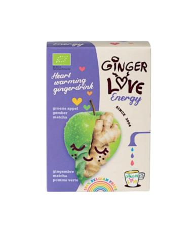 SkinnyLove GingerLove Energy Ginger tea with apple and green coffee extract Organic and Belgian