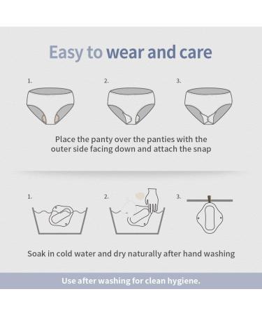 ECO FDA Registered Organic Reusable Cotton Menstrual Pads - Shabby Chic Night Pad Print - 3p - Buy Online on GoSupps.com