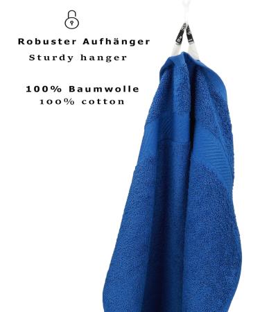 Betz 2-Piece Sauna Towel Set - Palermo 100% Cotton Terry XXL Bath & Beach Towels (80 x 200 cm) - Blue | International Shipping Available - Buy Online on GoSupps.com