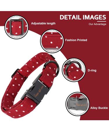 Shop Unique Style Paws Dog Collars - Adjustable Bow Tie Collars for Small Medium Large Dogs | XS-XL L RD - International Shipping Available! - Buy Online on GoSupps.com