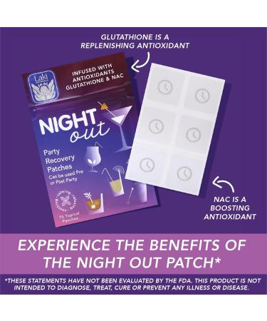 Laki Naturals Night-Out Patch (Pack of 15) | Reclaim Your Vitality and Equilibrium After Parties Bars and Fun Night Out (1 count pack of 15) - Buy Online on GoSupps.com