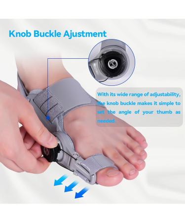 Bunion Corrector for Men & Women - Adjustable Orthopedic Splint for Big Toe Relief | Anti-Slip Heel Strap & Silicone Pad Fits Left & Right Feet - Buy Online on GoSupps.com