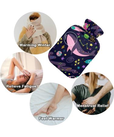 Buy Naanle Abstract Space Walk Heat Bottle | 1L Transparent Hot Water Bottle for Heat & Cold Therapy | Pain Relief for Hands & Feet - Buy Online on GoSupps.com