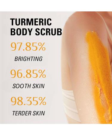 Turmeric Body Scrub Turmeric Scrub with Vitamin C Natural Face Exfoliator Scrub Exfoliating Body Scrub With Turmeric Turmeric Body Scrub For Neck Armpit Back Skin Care Scrub 150G/5.29OZ - Buy Online on GoSupps.com