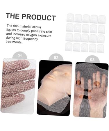 Cabilock Masques Faciaux en Feuille Pr d coup e 100 Pcs Blanc Spa Visage Soin Hydratant Professionnel - Buy Online on GoSupps.com