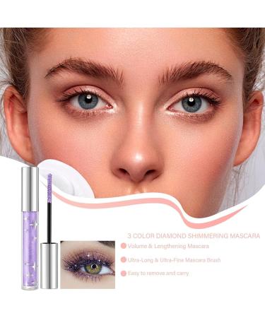 Long-lasting Mascara Glitter Eyelash Mascara Glitter Eyeshadow Mascara Thick Shiny Mascara For Long Eyelashes Glitter Curling Extension Mascara Beauty Shiny Makeup For Eye Cosmetics - Buy Online on GoSupps.com