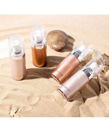 Yeweian Face Body Luminizer Liquid Highlighter - Bronze Gold | Shimmer Glow Illuminator, Waterproof Highlighter Makeup - Buy Online on GoSupps.com