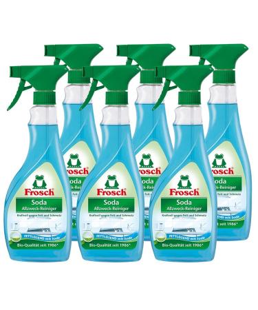 Frosch soda all -purpose cleaner - powerful household cleaner reusable spray bottle 6 Pack (6 x 500 ml) 500 ml (6 Pack)
