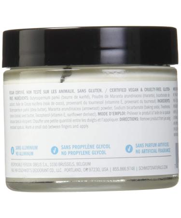 Schmidt's Fragrance-Free Natural Deodorant Jar - 2 oz | Aluminum-Free & Vegan - Buy Online on GoSupps.com