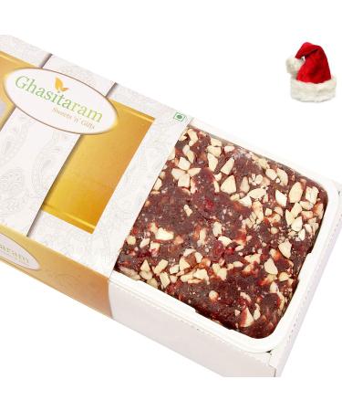 Ghasitaram Gifts Mithai Cake - Sugarfree Khajoor/Dates Cake With Santa Cap