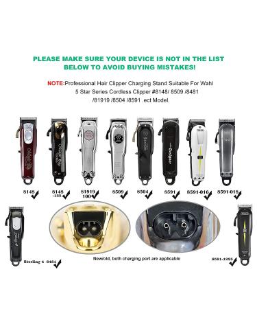 Anrom Professional Hair Clipper Charging Stand | Storage Dock Station for Senior Cordless Clippers | Universal Update for Model #8591 #8504 #8148 | Classic Black - Buy Online on GoSupps.com