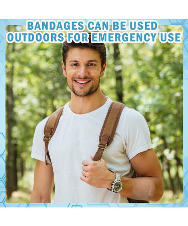 100 Pcs Large 3 x 4 Inch Flexible Adhesive Bandages | Latex Free Fabric | Assorted Sizes for First Aid Wound Care - Buy Now! - Buy Online on GoSupps.com
