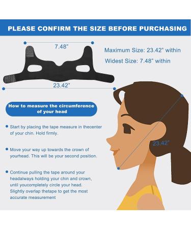 Adjustable Anti-Snoring Chin Strap for CAPA Users with 60 pcs Mouth Tape - Pink - Buy Online on GoSupps.com