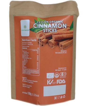 Natural Ceylon Cinnamon Sticks and Powder - Product of Sri Lanka (100g) - Buy Online on GoSupps.com