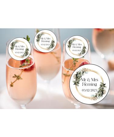 20 x 4.5cm edible WEDDING champagne prosecco flute drink toppers uncut - Buy Online on GoSupps.com