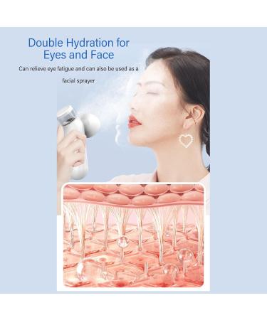 Nano Facial Steamer & Refillable Eye Sprayer - Hot Compress Deep Cleansing & Moisturizing Portable Solution for Glowing Skin - Buy Online on GoSupps.com