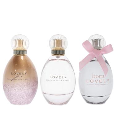 Sarah Jessica Parker Lovely Set 1.7oz Lovely EDP Spray 1.7oz Born Lovely EDP Spray 1.7oz Lovely You EDP Spray Women 3 Pc Gift Set - Buy Online on GoSupps.com