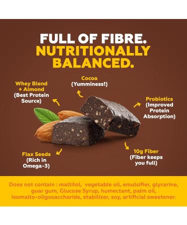 Yoga.bar 20g Protein Bars - Chocolate Brownie | Pack of 6 x 70g | Buy Internationally - Buy Online on GoSupps.com